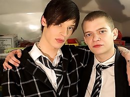 School Boys Pumping Cream Together - Owen Jackson and Lewis Romeo
