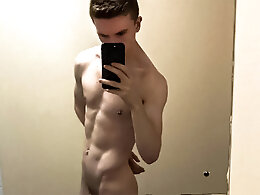 Gym Twink In The Rest Room